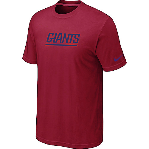 Nike New York Giants Authentic Logo NFL T-Shirt - Red